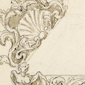 Drawing, Design for a Bed, late 17th century