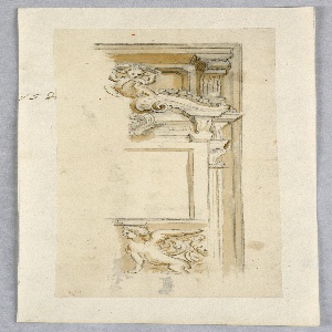 Drawing, Design for a Ground Floor Window Case, ca. 1750