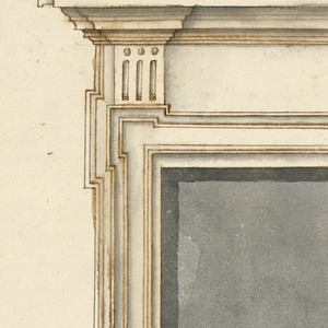 Drawing, Project for a Window Case, 1650–1700