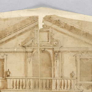 Drawing, Villa, ca. 1650