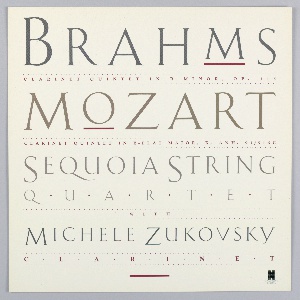 Record Cover, Brahms/Mozart: Sequoia String Quartet, ca. 1986