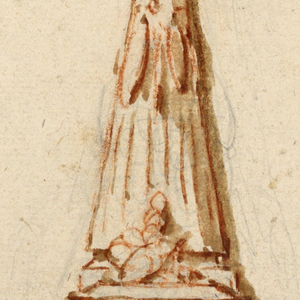 Drawing, Design for a Funerary Monument, 1780–1790