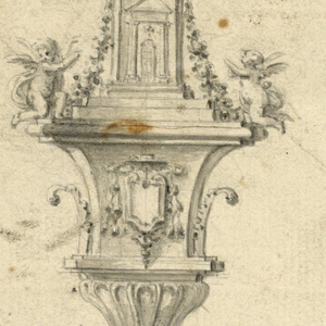 Drawing, Mace for Liturgical Use, 1750–1773