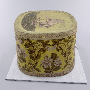 Bandbox And Lid (USA), ca. 1830