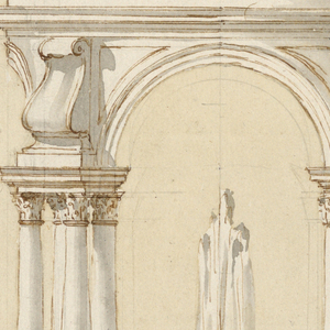 Drawing, Design for a Fountain in a Pavilion, 1785–90