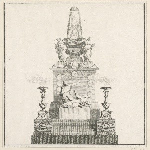 Print, Catafalque, 1781