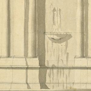 Drawing, Wall Fountain, 1775