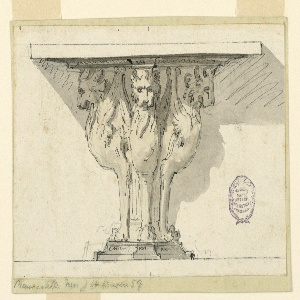 Drawing, Design for a Console Table, ca. 1790
