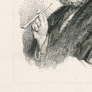 Print, Man with a Pipe
