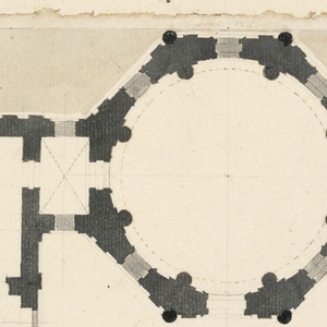 Drawing, Elevation and Plan of a Casino, ca. 1797