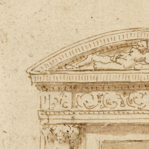 Drawing, Design for Mantelpiece, 17th–19th century