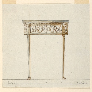 Drawing, Design for a Console Table, ca. 1810