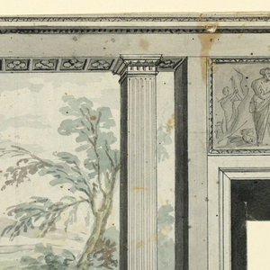 Drawing, Design for a Painted Wall, ca. 1825