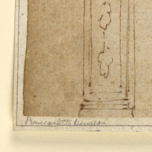 Drawing, Design for Mantelpiece, 17th–19th century