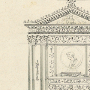 Drawing, Design for a Sepulchral Monument, 18th–19th century