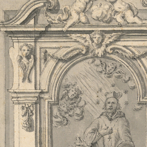 Drawing, Project for the elevation of an altar, 1750–1780