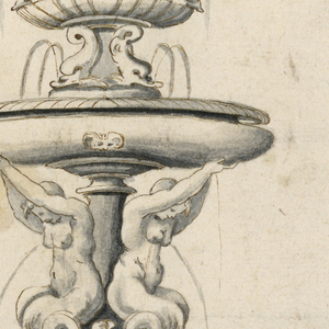 Drawing, Project for a Fountain, ca. 1620