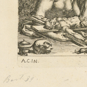 Print, Magdalene with Crucifix