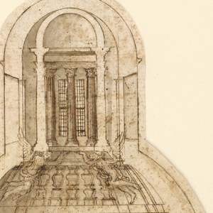 Drawing, Avila Chapel, S. Maria in