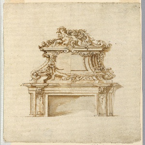 Drawing, Design for a Mantelpiece with Alternative Suggestions, 1690–1720