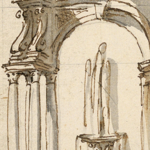 Drawing, Design for a Fountain in a Pavilion, 1785–90