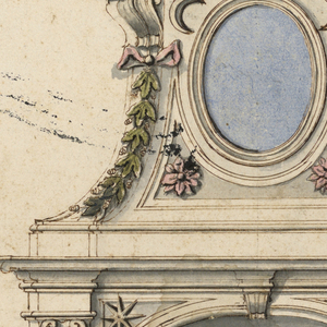 Drawing, Design for a Mantelpiece, 1750–1775