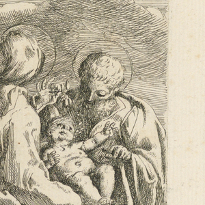 Print, Holy Family and St. Anne