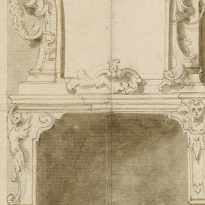 Drawing, Project for a Chimneypiece with Alternative Suggestions, 1725–1750