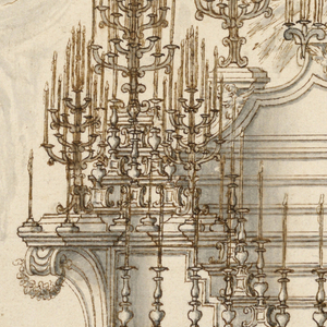 Drawing, Project for the exposition of the Host, 1725–1775