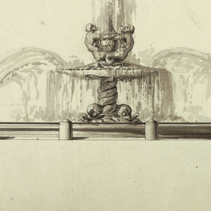 Drawing, Elevation of a Fountain, 1775–1800
