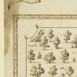 Drawing, Plan of the Casino and Gardens of Giovenazzo, ca. 1750