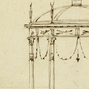 Drawing, Design for a Pavilion, 1815–1835