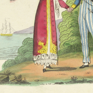 Greeting Card, "Stay on shore, - oh, stay with me...", ca. 1821