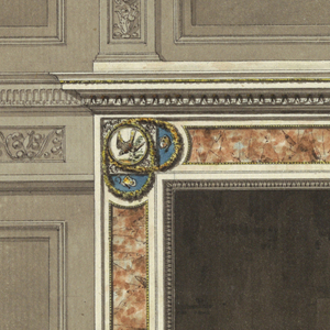 Drawing, Elevation of a Mantelpiece, ca. 1800