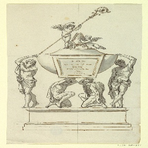 Drawing, Design for a Reliquary, ca. 1810