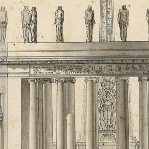 Drawing, Stage Design: An Egyptian Structure, 1775–1800