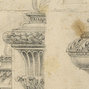 Drawing, Designs for Baluster Vases, 1700–1725
