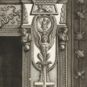Bound Print, Chimneypiece, from Diverse Maniere d