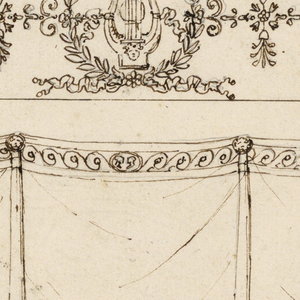 Drawing, Design for Bedroom Furniture, ca. 1810