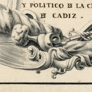 Drawing, An escutcheon, with a dedication, 1750–75