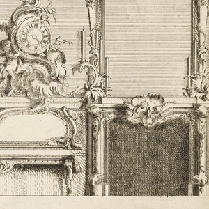 Print, Design for Interior Decoration of Chimneypiece, 1753