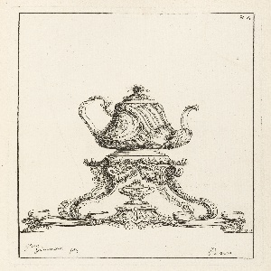 Print, Cabares (Teapot), plate 84, in Elements d