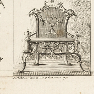 Print, Design for a Mantel in the Chinese Taste, plate 36, in One Hundred and Fifty New Designs, 1756