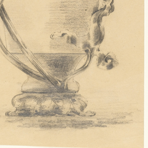 Drawing, Design for a Bronze Mounted Vase, ca. 1890