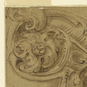 Drawing, Project for an Entablature and Pediment, 1700–1725