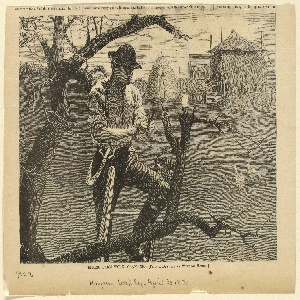 Print, Spring Farm Work --  Grafting, Harper