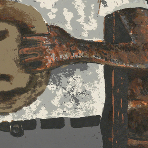 Print, La Llegada, portafolio Estampas de San Juan, Centro de Arte Puertorriqueño (The Arrival, Vignettes of San Juan Portfolio, Center for Puerto Rican Art), 1953