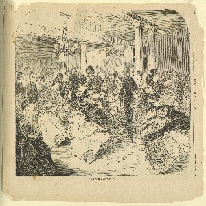 Print, A cadet hop at West point, Harper
