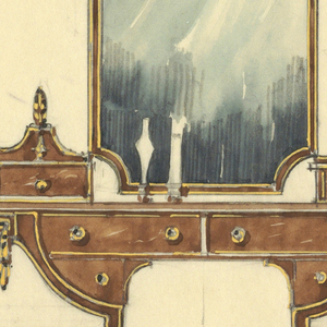 Drawing, Design for a Dressing Table, 1920–30