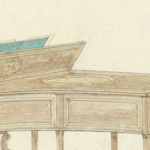 Drawing, Design for a Pianocase, ca. 1916